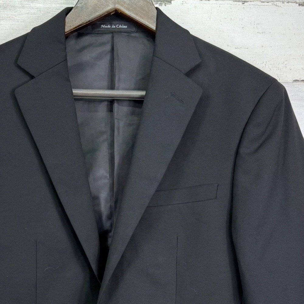 Calvin Klein Men's Black Blazer Suit Jacket Modern Fit 38R Classic Dress‎ Formal